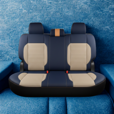 Funda Asiento Universal Vulcan en Cuero Legítimo con AirBag +REGALOS: Alfombra de Cuero y Funda para Volante