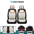 Funda de Asiento Universal Fusion en cuero legítimo con airbag, más regalos: alfombra de cuero y cubierta de volante.